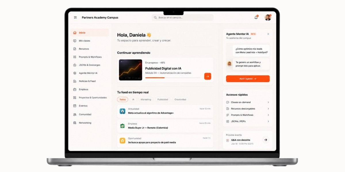 Partners Academy Campus — plataforma del campus